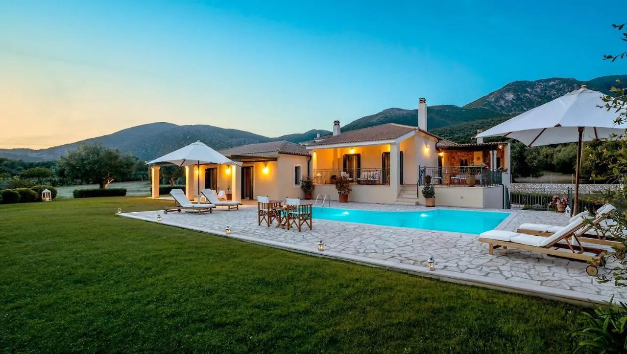 Splendid Kefalonia Villa 2 Bedrooms Villa Olivia Great Sea Mountain Views Trapezaki Mousata