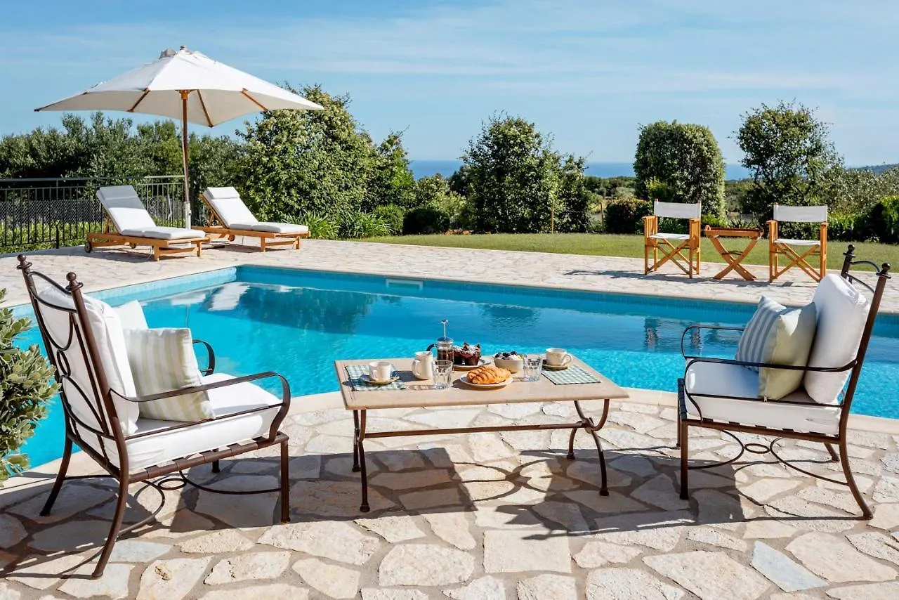 Splendid Kefalonia Villa 2 Bedrooms Villa Olivia Great Sea Mountain Views Trapezaki Mousata