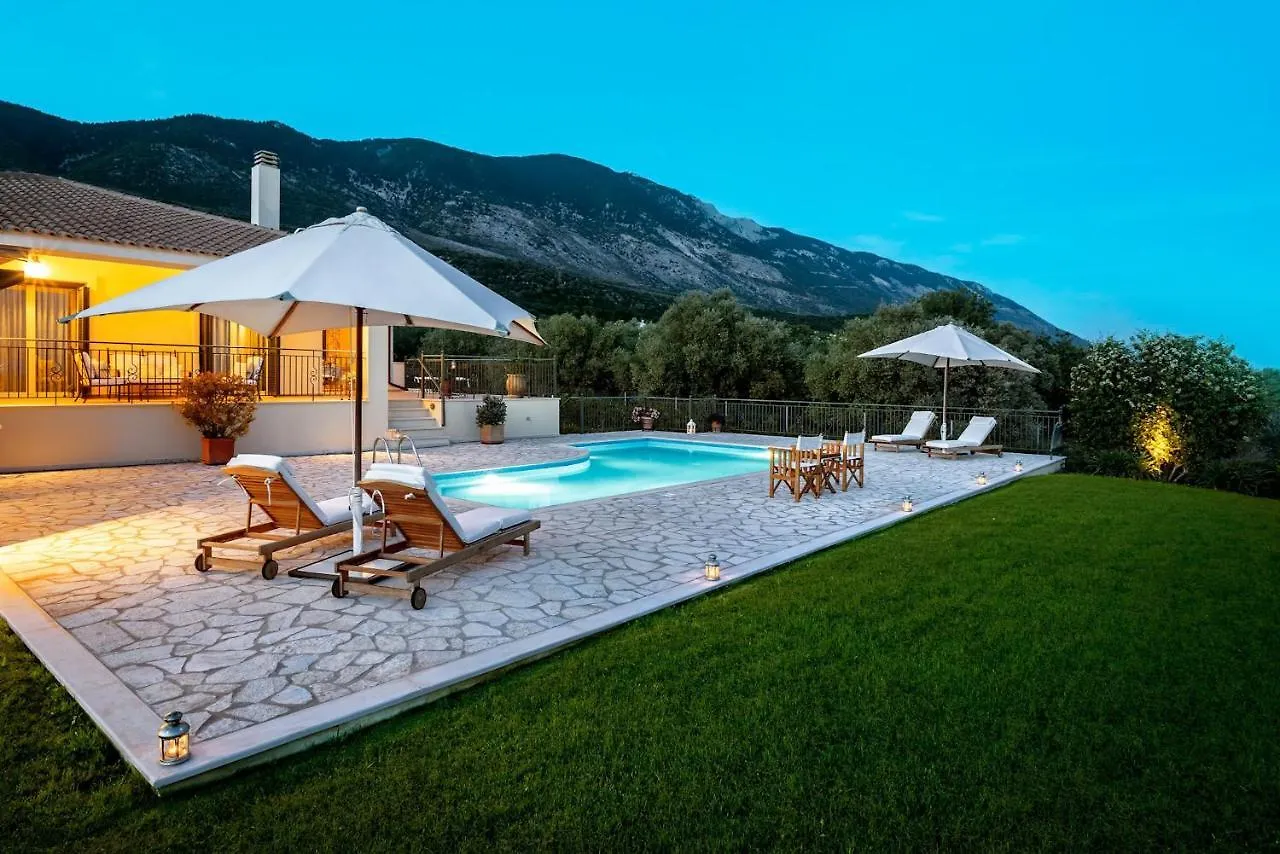 Splendid Kefalonia Villa 2 Bedrooms Villa Olivia Great Sea Mountain Views Trapezaki Mousata